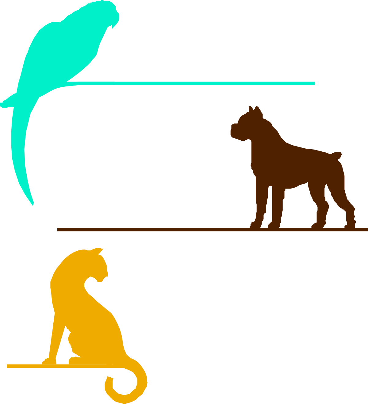 a cat and a dog are sitting on a ledge clip art png transparent Cat and Dog Sitting Together on a Ledge - Adorable Clipart