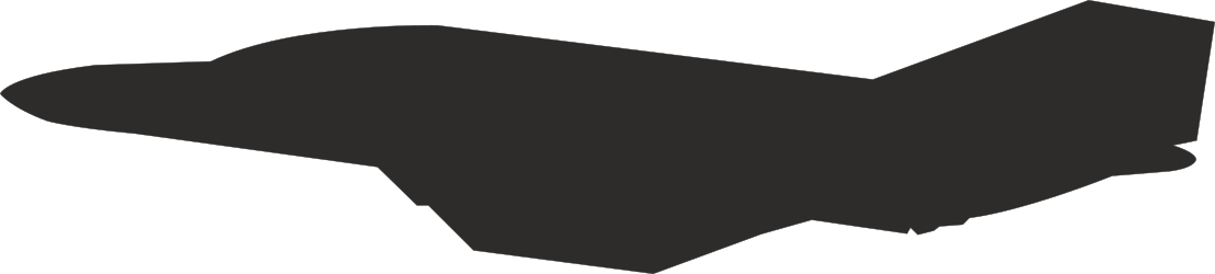 Plane Silhouette Clipart - Black and White Aviation Design