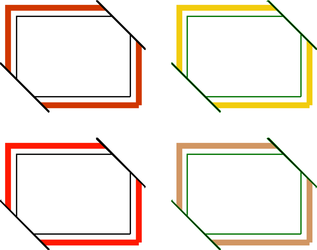 Colorful Square Borders Clipart Set - Vibrant Design Elements