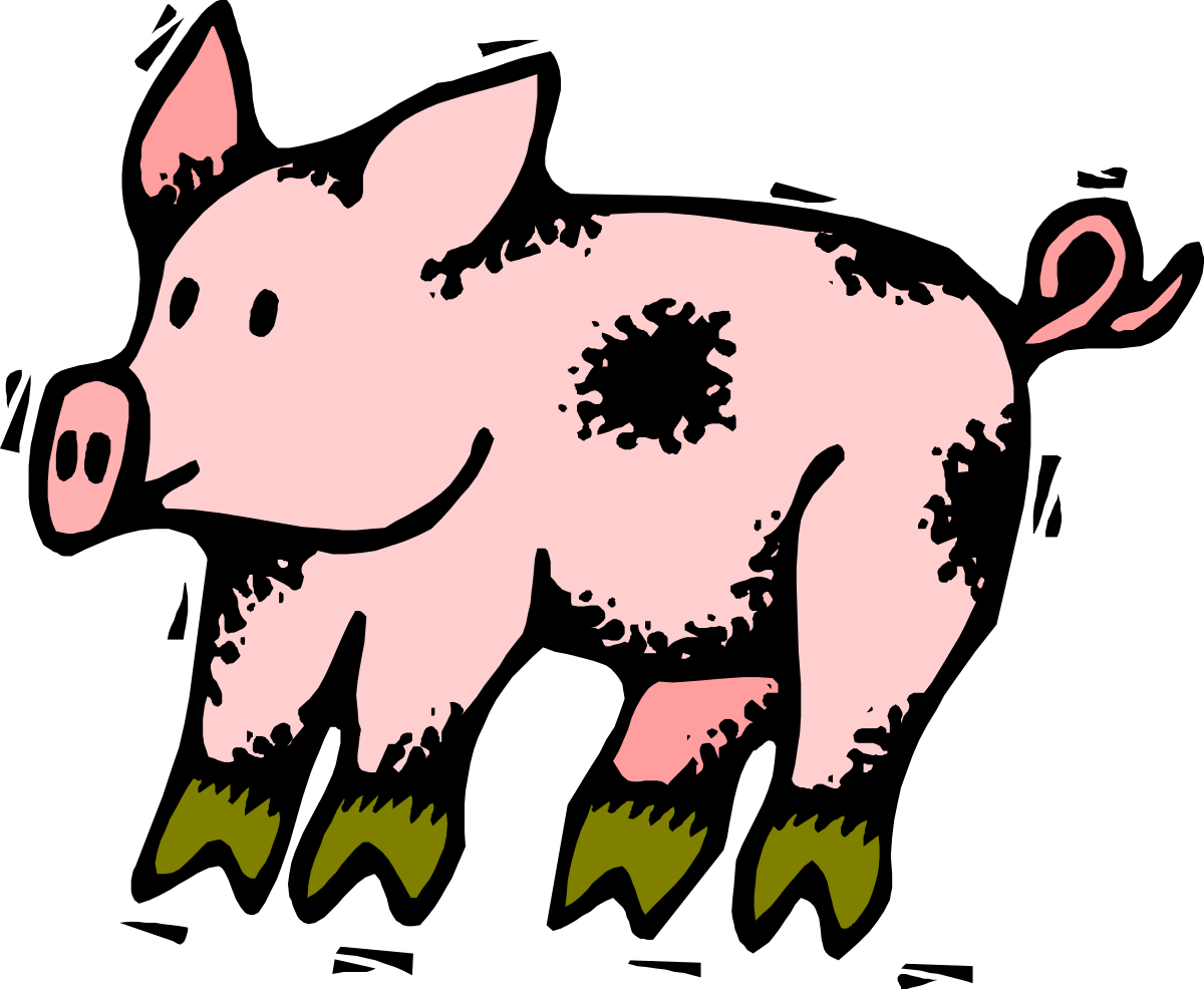 a pig with a pink face and green legs clip art png transparent Pig Clipart with Pink Face and Green Legs for Fun Projects
