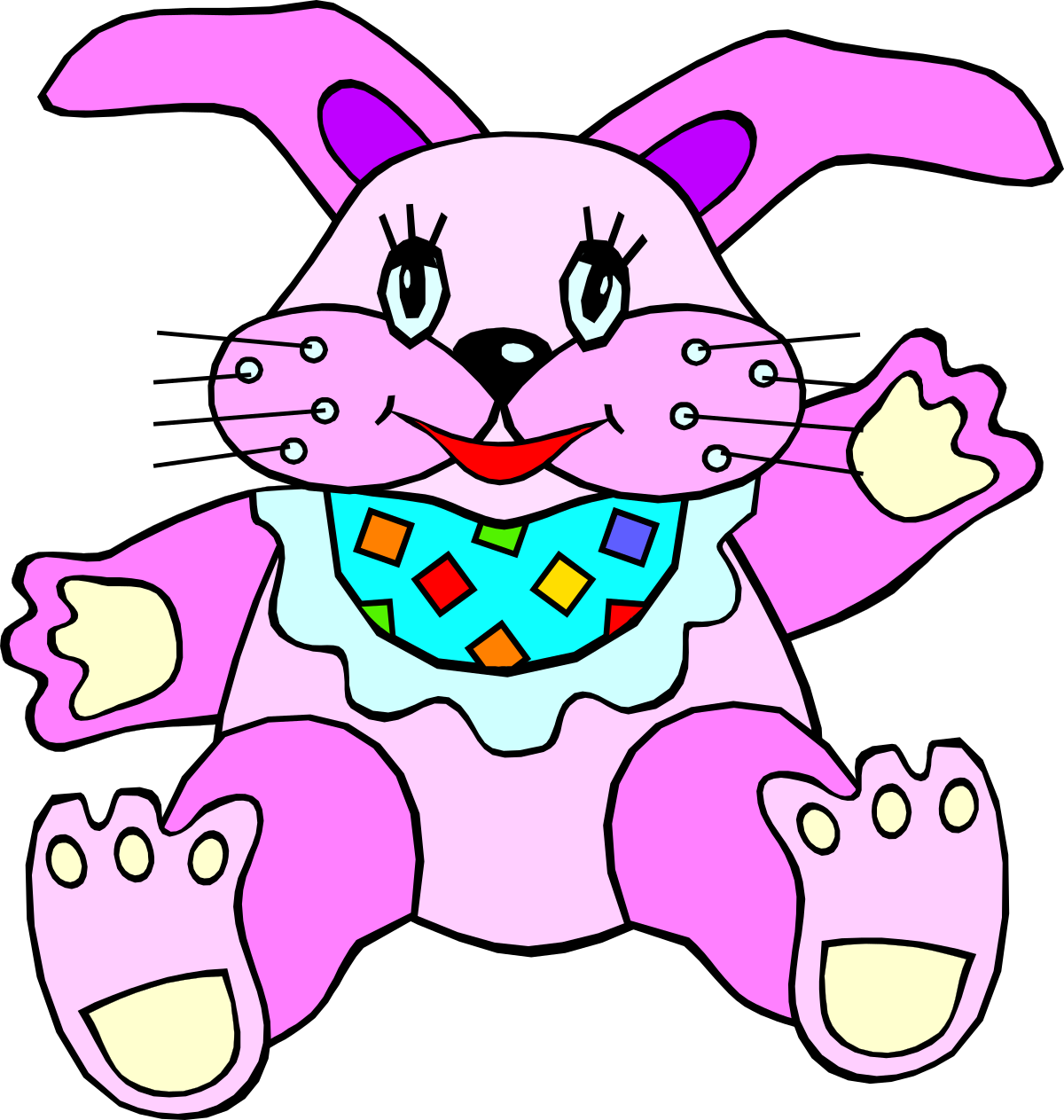 Cartoon Bunny with Tie: Adorable Clipart for All Projects