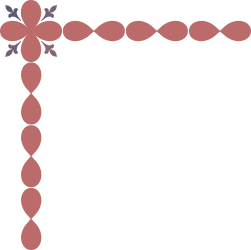 Borders and Corners Clipart - Decorative Pink Flower Frame Design