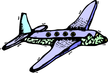 Plane Flying in the Sky with Black Background