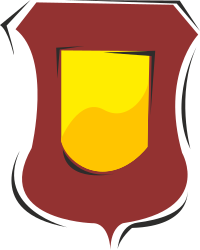 Shield with Yellow Emblem Clipart for Creative Projects