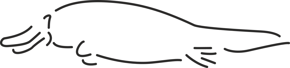 Black and White Dog Silhouette on Black Background Clipart