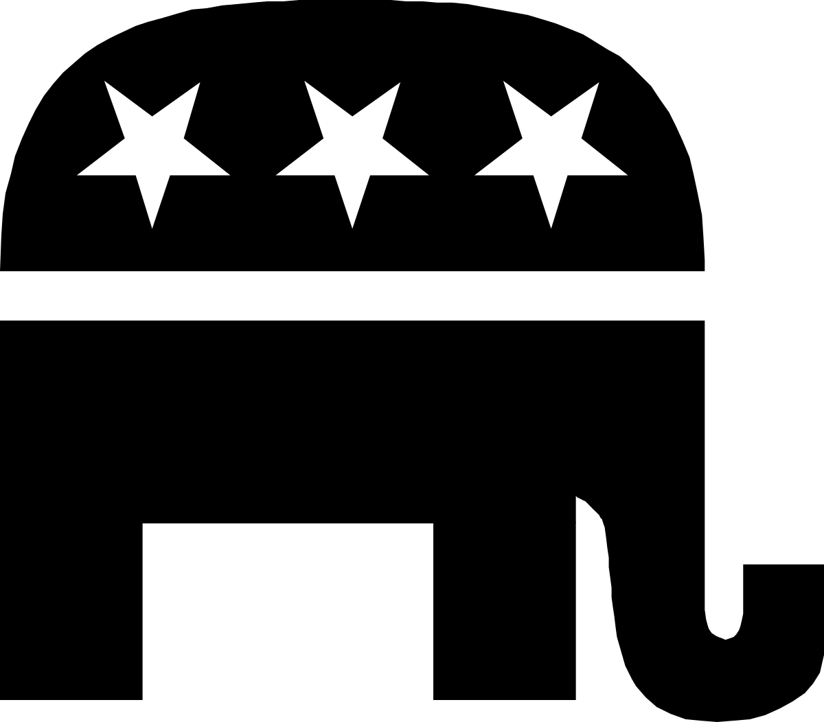 Five Stars on Black Background Clipart for Dynamic Visuals