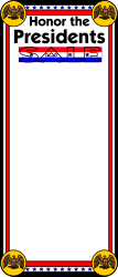 Patriotic Frame Clipart - Happy Presidents Day Artwork