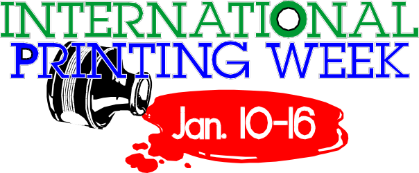 International Printing Week Logo Clipart - Celebrate the Art of Printing