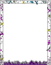 Black and White Star Pattern Frame Clipart for Business Progress
