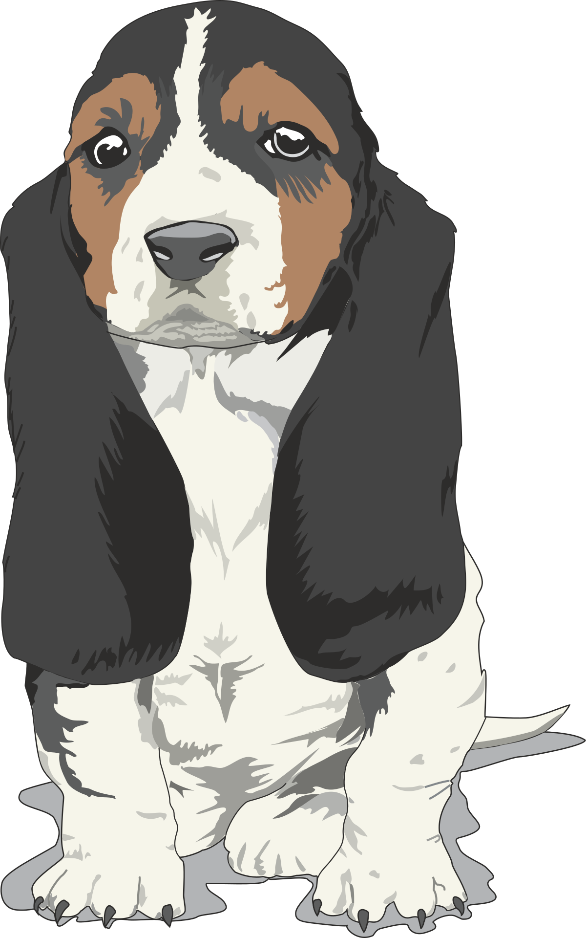 a dog with a sad look on its face clip art png transparent Sad Dog Clipart: Heartfelt Expressions in Vector Art