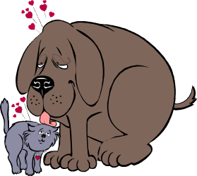 Dog and Cat Together | Charming Clipart for Pet Lovers