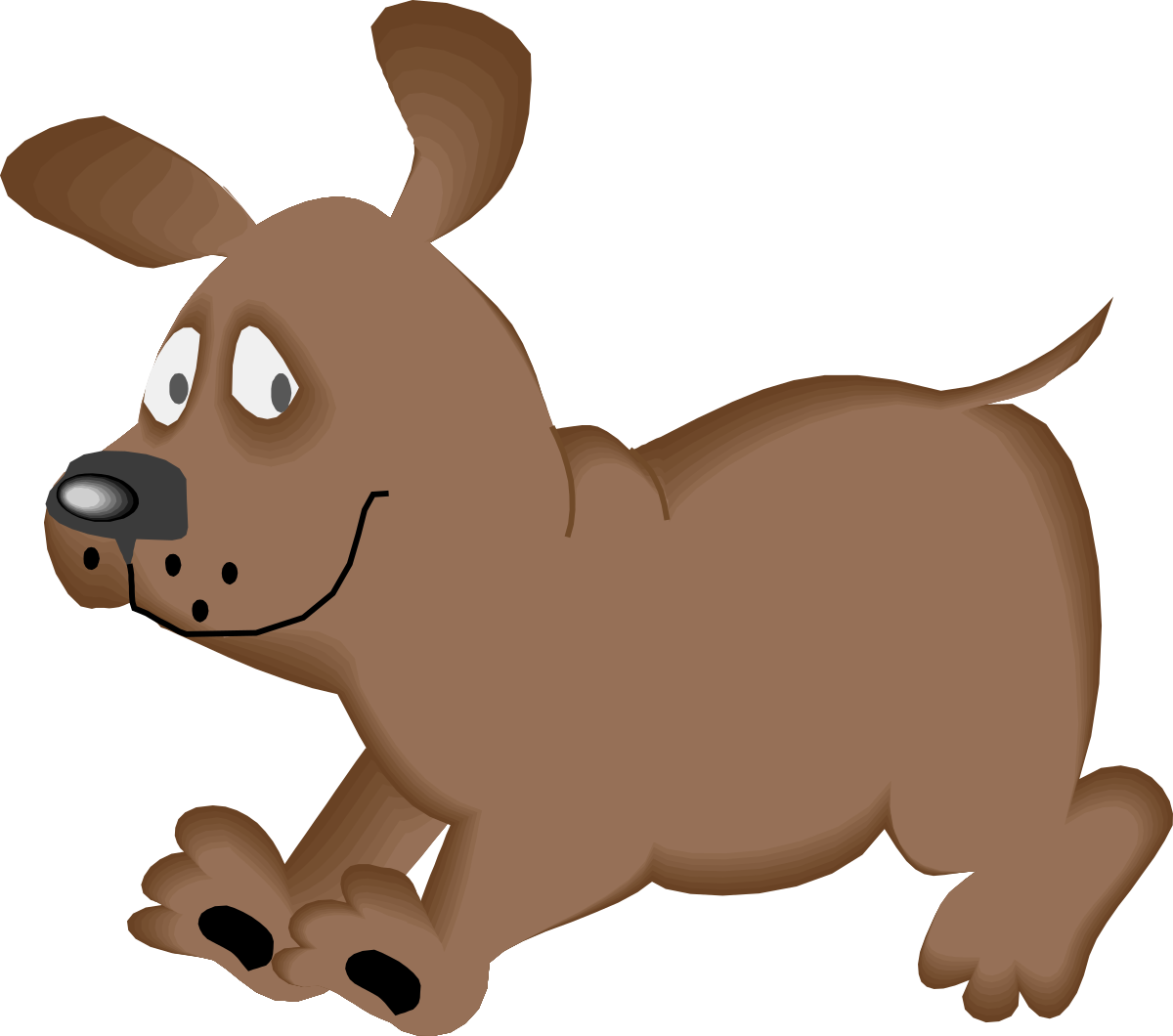a brown dog with a black nose and brown ears clip art png transparent Brown Dog with Black Nose and Brown Ears Clipart for Creative Projects