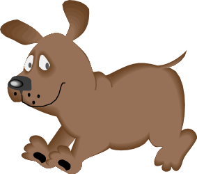 Brown Dog with Black Nose and Brown Ears Clipart for Creative Projects