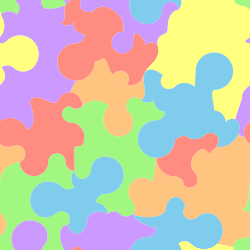 Colorful Puzzle Shapes Clipart Background for Creative Projects