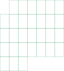 Black Square with Green Border Clipart for Bold Design Needs