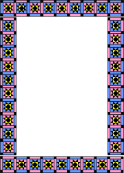 Borders and Leisure: Decorative Square Frame Clipart
