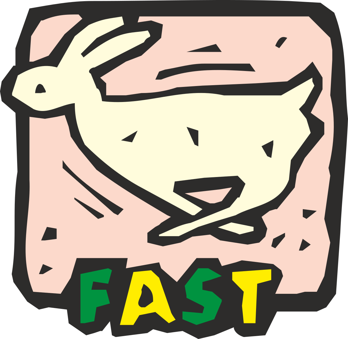 a cartoon drawing of a chicken with the word fast clip art png transparent Fast Chicken Cartoon Clipart for Dynamic Designs
