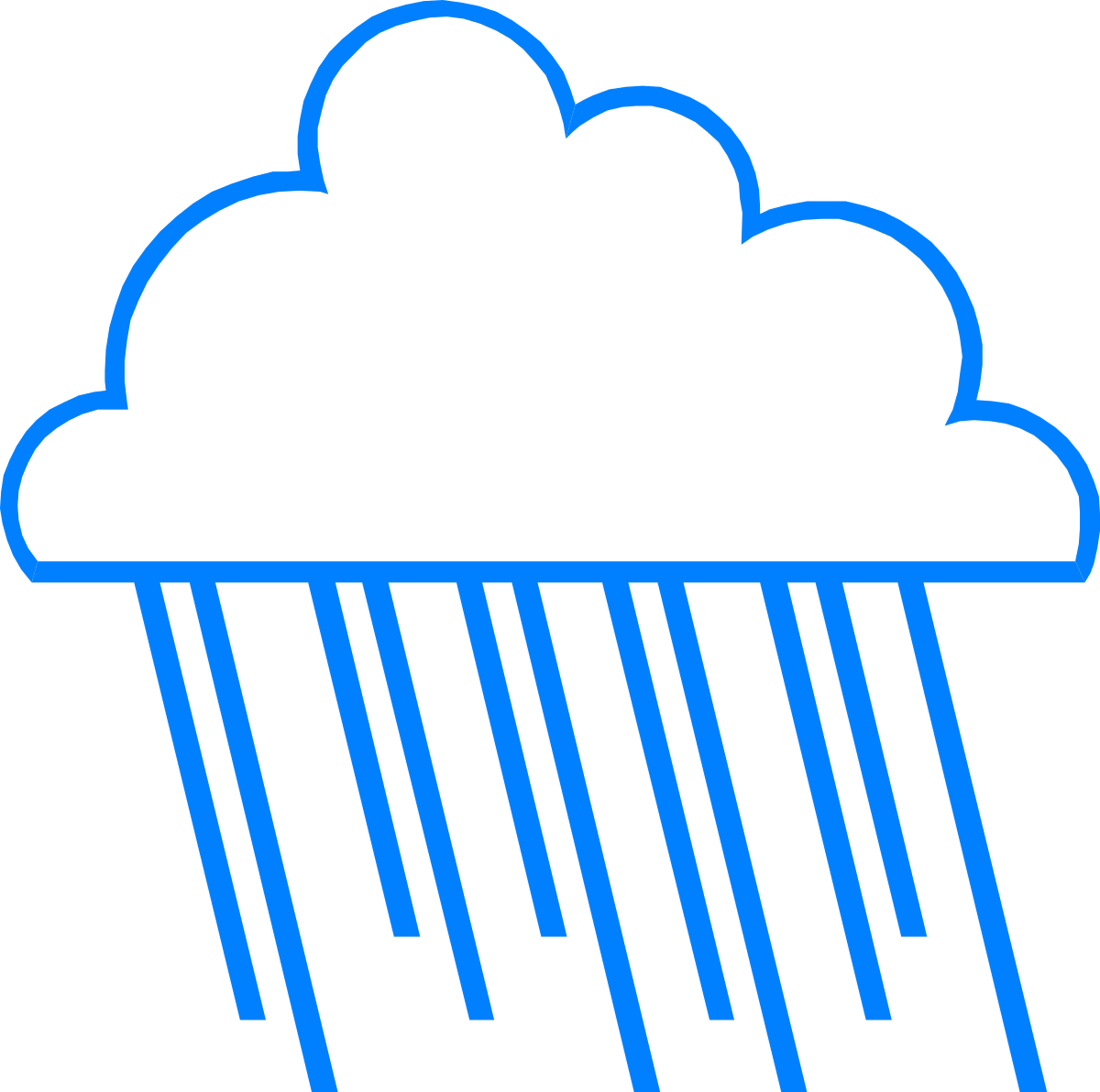 Rain Cloud Clipart: Captivating Cloud with Rain Illustrations
