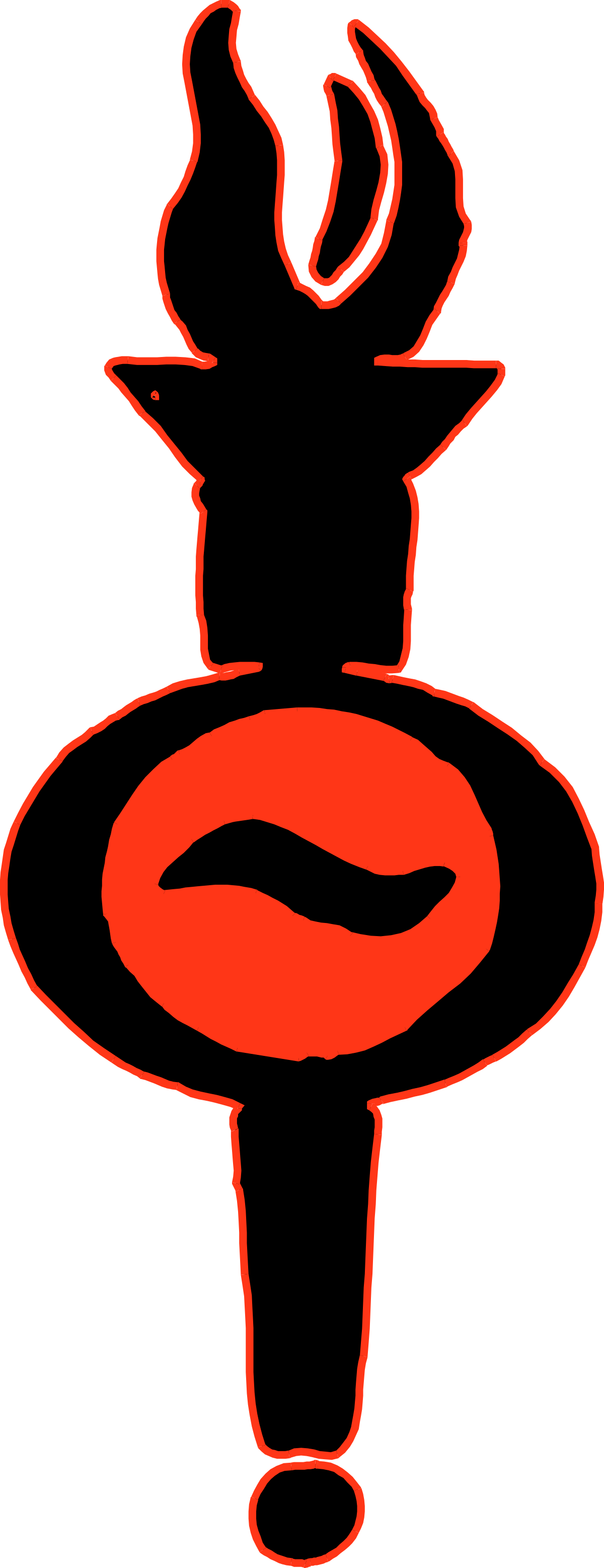 a red flame on a black background clip art png transparent Red Flame on Black Background Clipart - Stunning Visual Elements