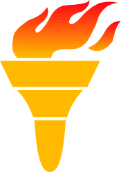 Burning Cone with Flame: Eye-Catching Clipart for Creative Projects