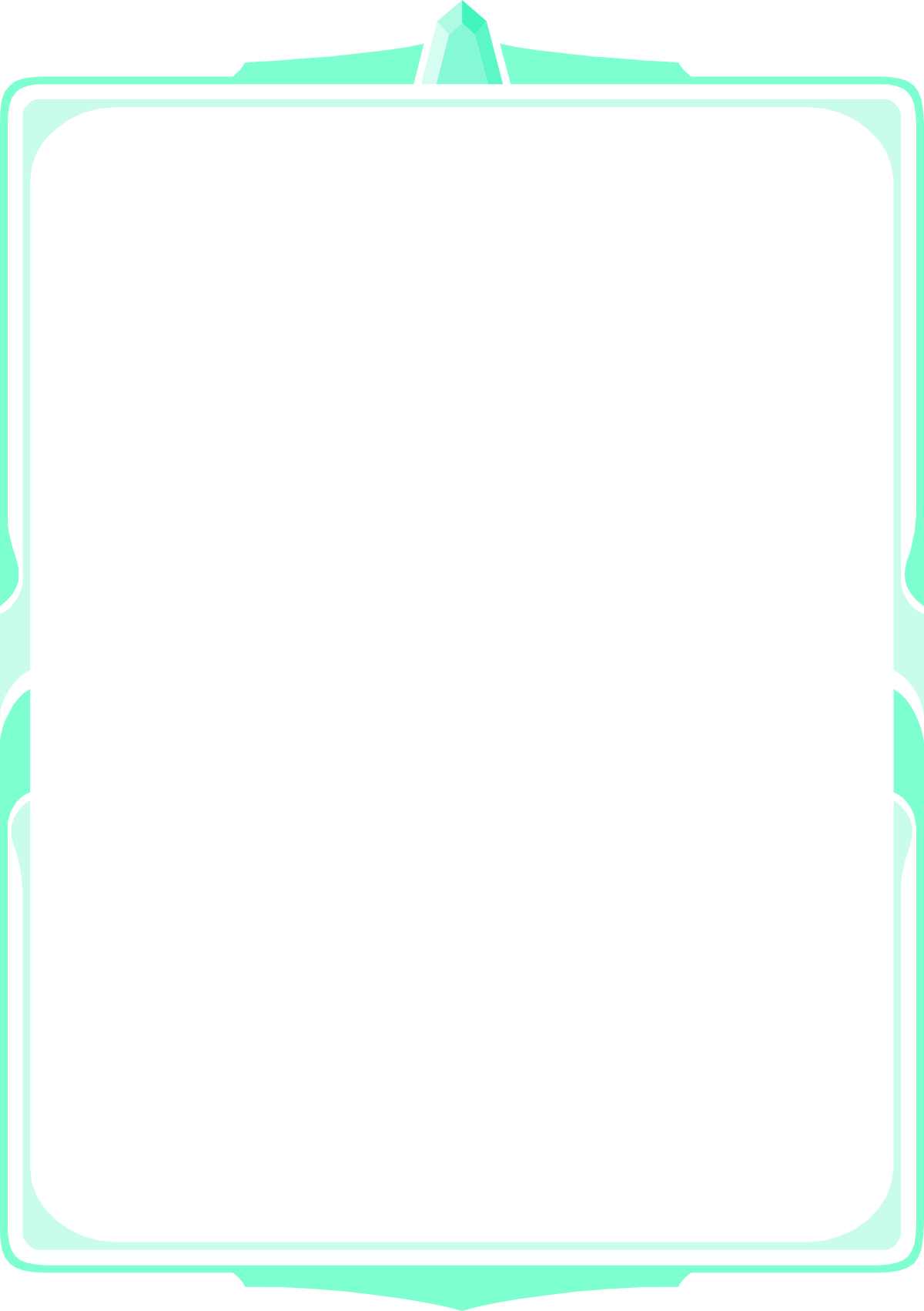 Green Suitcase Clipart on Black Background - Stylish Borders & Frames
