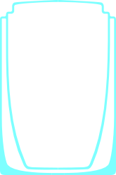 Blue and Black Mug Clipart for Creative Borders and Frames
