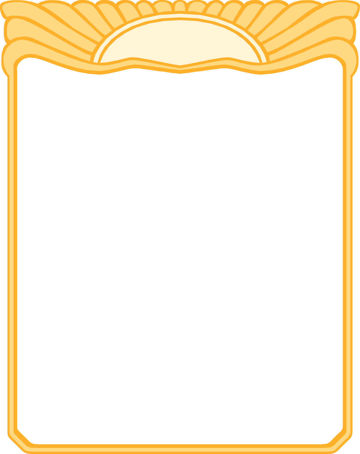 a gold frame with a white background clip art png transparent Elegant Gold Frame with White Background - Perfect for Borders and Frames Clipart