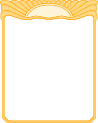 Elegant Gold Frame with White Background - Perfect for Borders and Frames Clipart