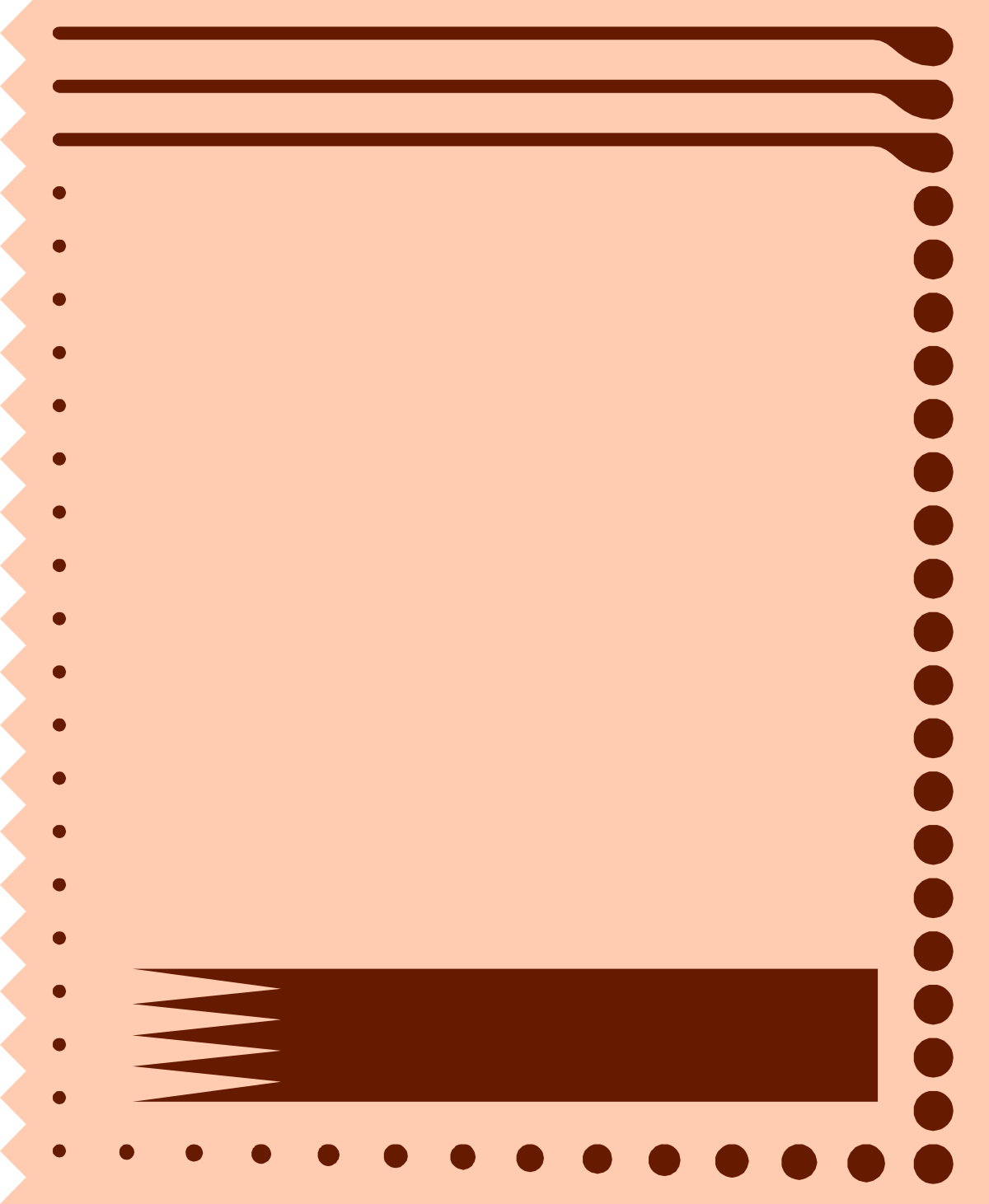 Elegant Brown and Black Borders Clipart for Creative Design