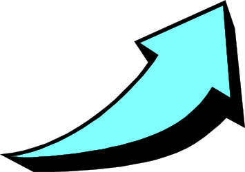 Blue Arrow Pointing Upward Clipart - Clear Direction and Growth Symbol