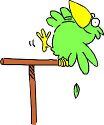Bird on Branch Clipart - Elegant Nature Scene