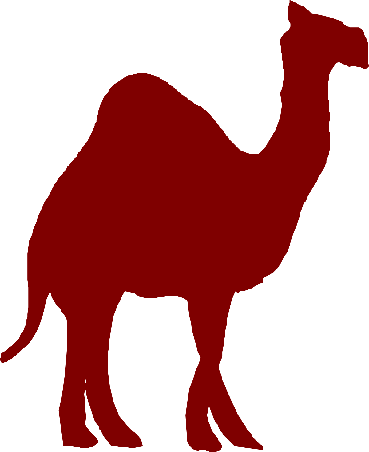 a red camel silhouetted against a black background clip art png transparent Red Camel Silhouette Against Black Background - Stunning Clipart Design