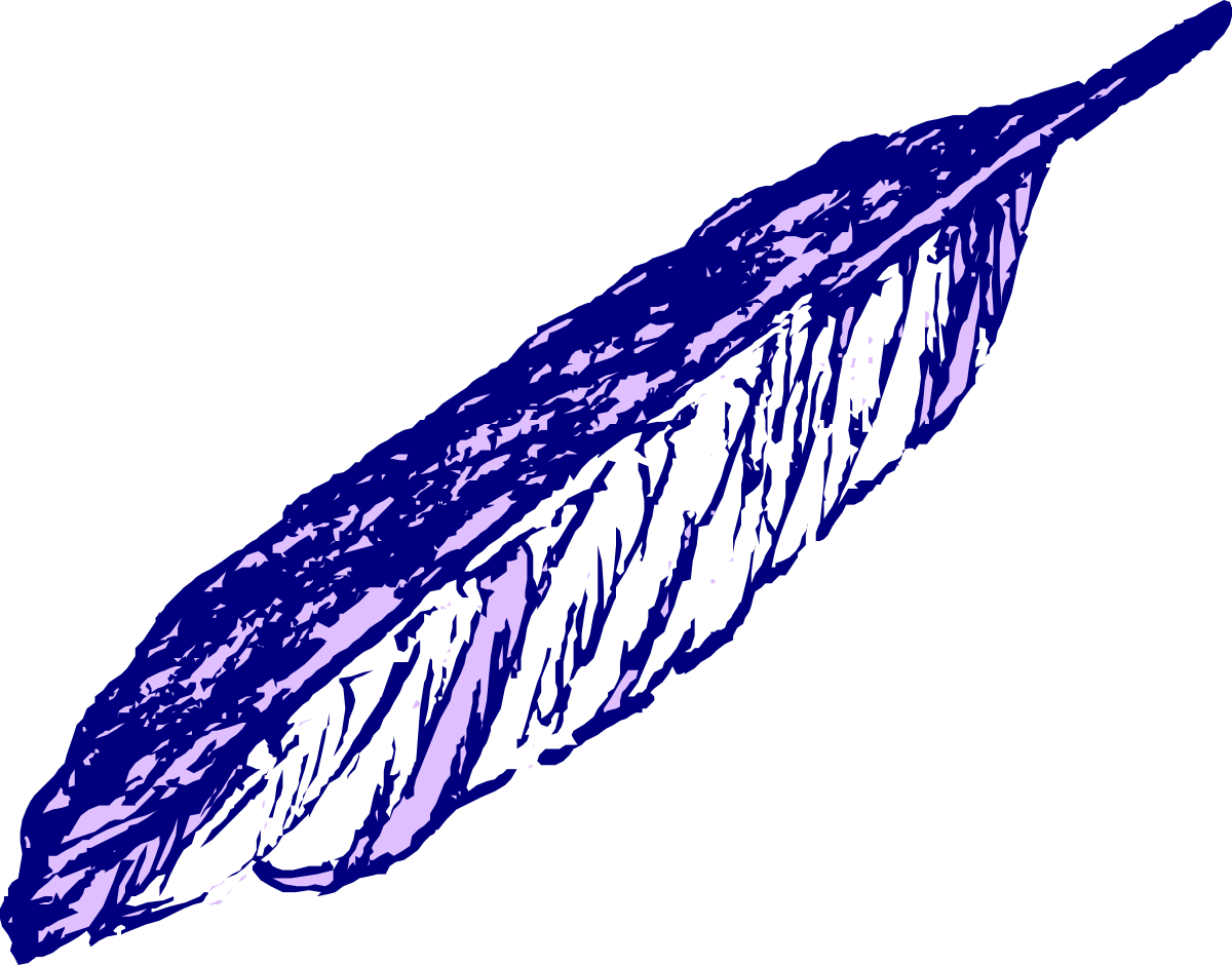 a blue feather on a black background clip art png transparent Blue Feather on Black Background - Elegant Clipart for Designs