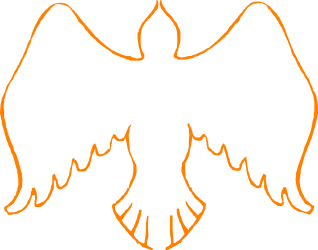Orange Fire Angel Wings Clipart  Captivating Illustrations for Your Projects