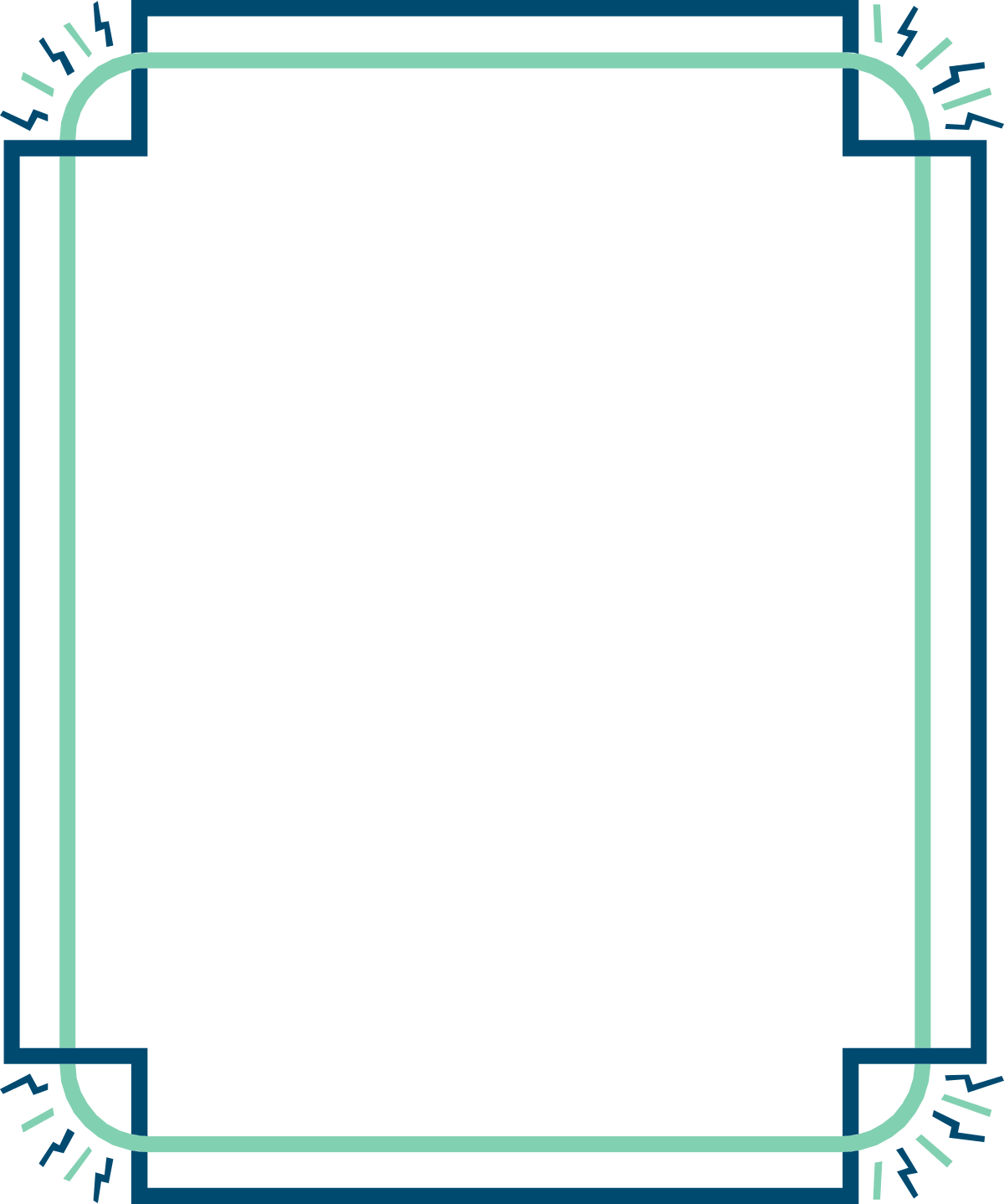Square Frame with Arrows Pointing Up - Creative Borders and Frames Clipart
