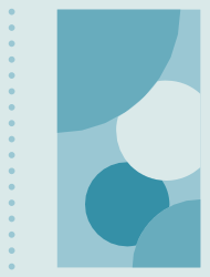 Blue and White Abstract Background with Circles - Clipart SVG