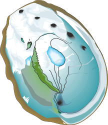 World Map with Green Island Clipart - Explore New Horizons