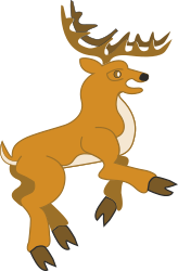 Cartoon Deer with Ants on Its Back - Charming Clipart SVG