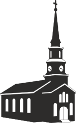 Church Clipart with Steeple - Elegant Religious Architecture