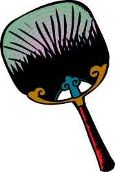 Feathered Bird on a Stick - Charming Clipart for Creative Projects