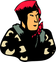 Red Hat and Tie Man Clipart - Vibrant Business Style