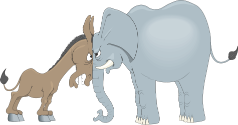 Elephant Family Clipart: Adorable Baby Elephant with Parent