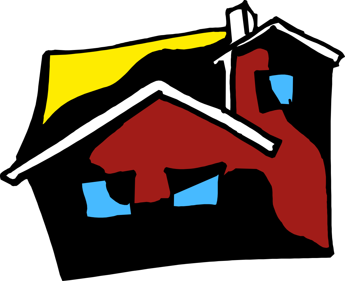 a house with a wind turbine on top clip art png transparent House with Wind Turbine: Eco-Friendly Home Clipart