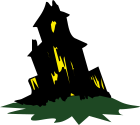 Black and Yellow Fire with Green Flame Clipart - Vibrant and Unique Visuals