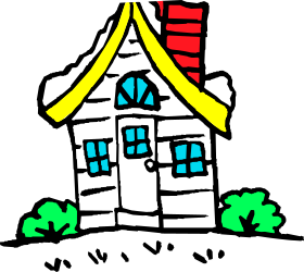 House with Roof and Chimney Clipart - Perfect for Your Projects