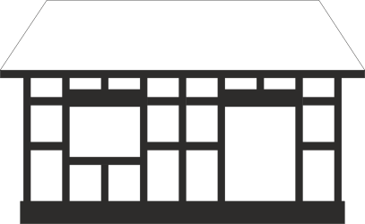 Black and White Building Clipart - Elegant Architectural Design