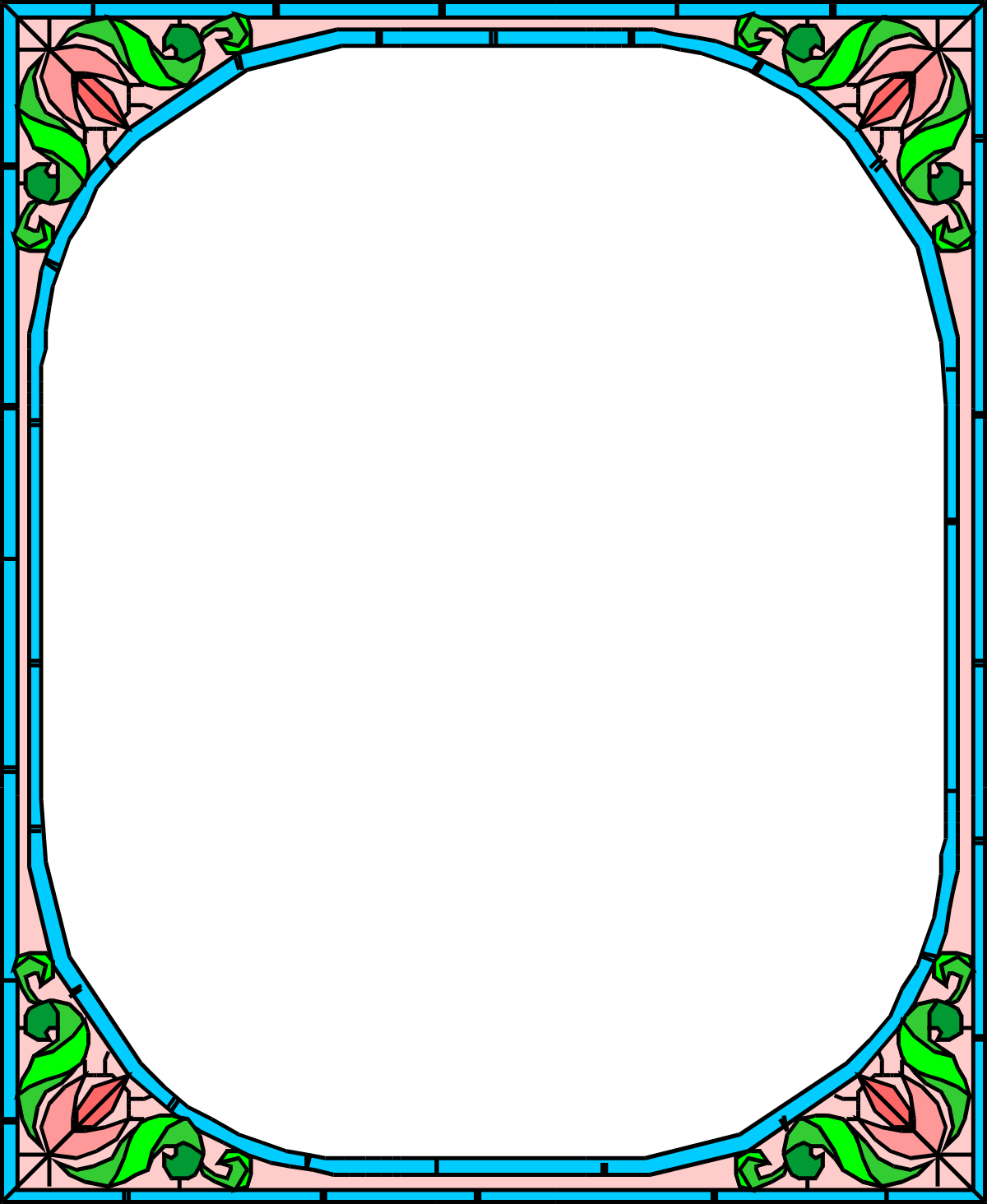 a square frame with a floral pattern clip art png transparent Floral Pattern Square Frame for Business and Restaurant Use