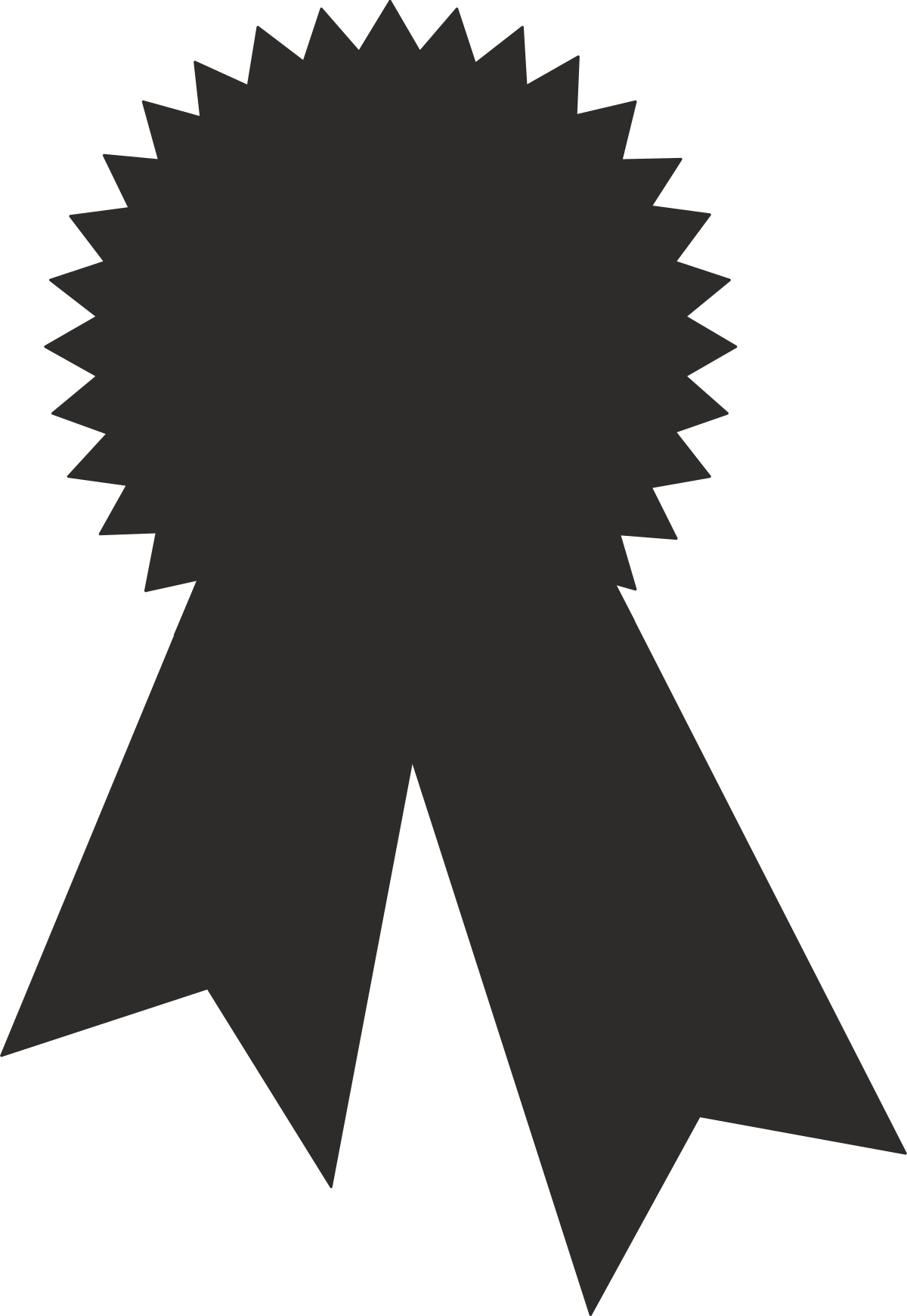 a black ribbon with a white background clip art png transparent Black Ribbon on White Background Clipart