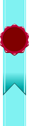 Vibrant Red Liquid Drop on Blue Background - Clipart Borders and Ribbons