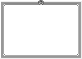 Black and White Frame with Silver Border Clipart for Elegant Designs
